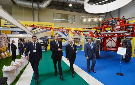 Azerbaijani president observes two exhibitions in Baku - PHOTOS